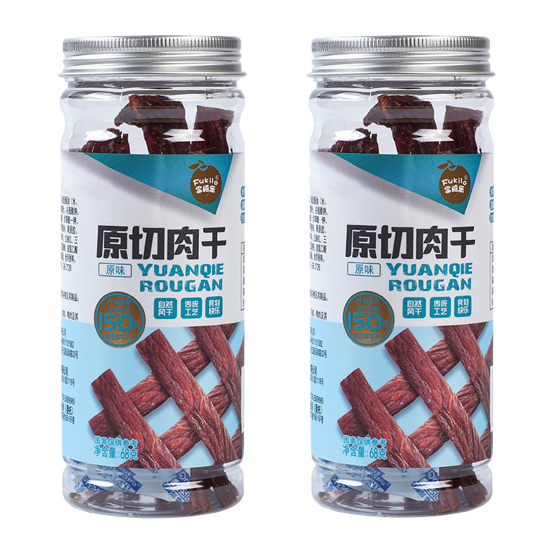 富崎乐原味原切肉干 68g/罐 2罐装 68g*2罐